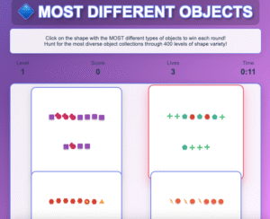 most different objects