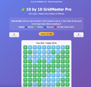 10 by 10 GridMaster Pro